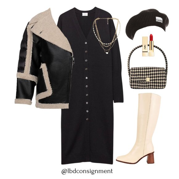 Aritzia Wilfred Adelaide Cardigan Button Down Dress Sz/ S - Picture 2 of 11